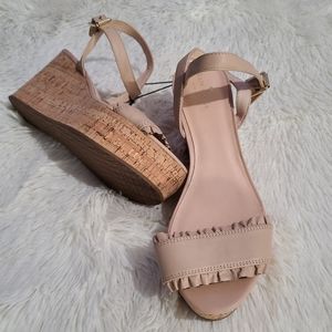 NEW Kate Spade Nude Wedges Size 10